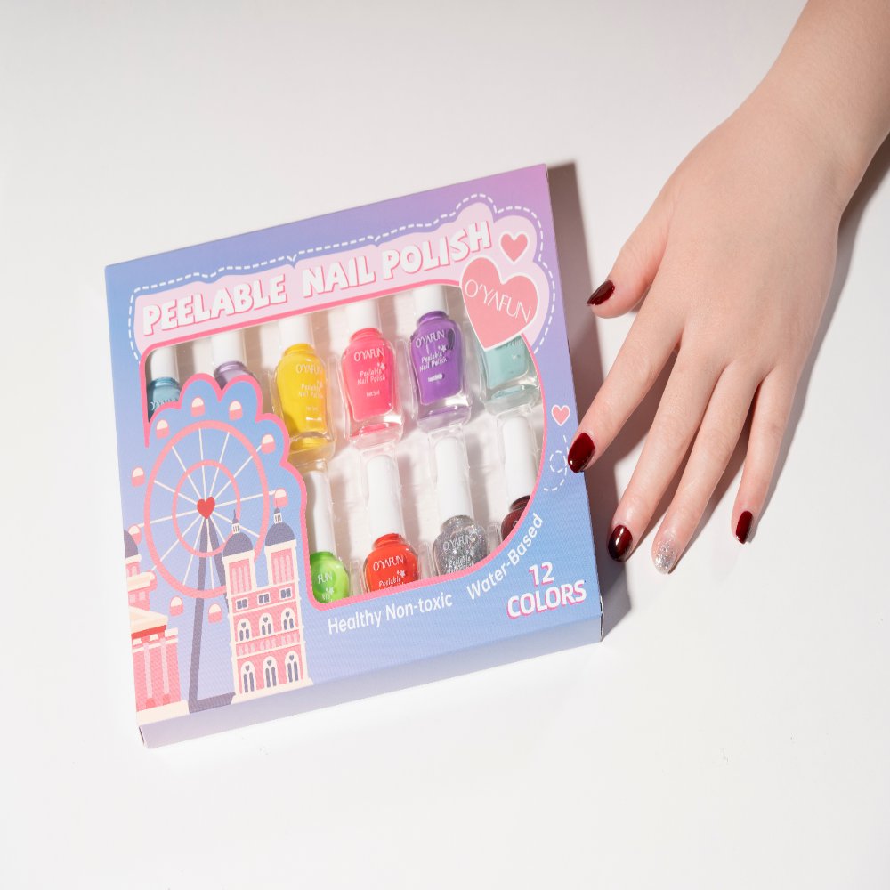 Ouyafei 12‑Color Set Water‑Based Nail Polish