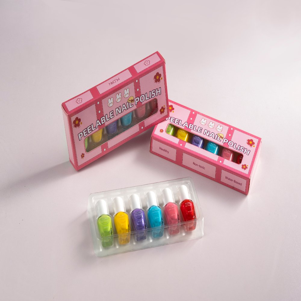 Kudan 6‑Color Set Water‑Based Nail Polish